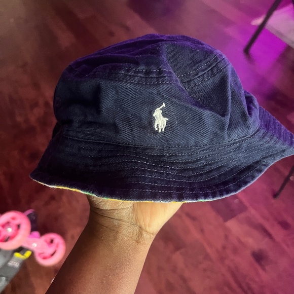 Reversible Ralph Lauren Polo Infant/Toddler Bucket Hat - Picture 1 of 2